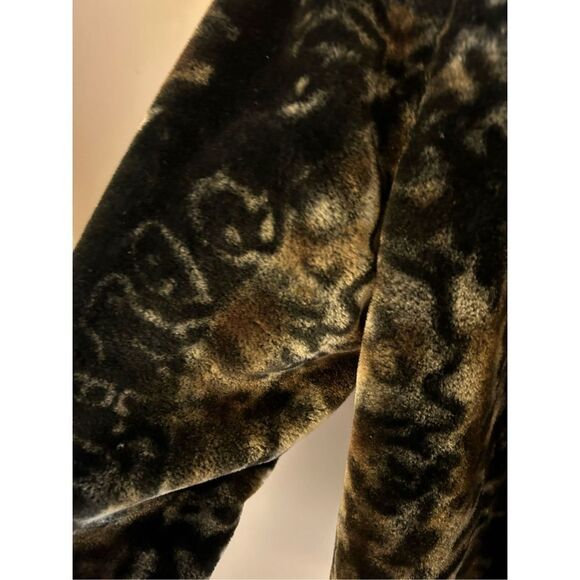 Cato plus 18-20w faux fur coat Mob wife style plush open jacket animal print rn# - Picture 5 of 9